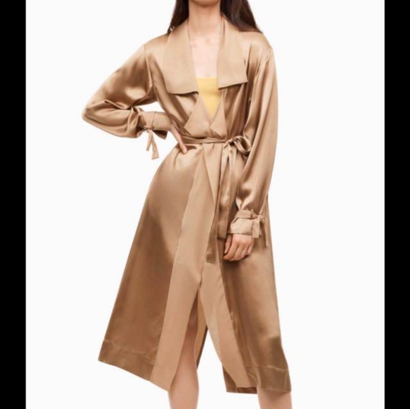 Wilfred Other - Aritzia Le Fou Wilfred Mercier jacket silk trench Size Large